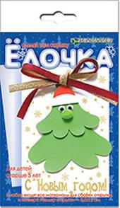 Набор для изготовления новогодней открытки "Елочка"