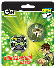 Набор канцелярский BEN 10: точилка, ластик Набор канцелярский BEN 10: точилка, ластик
