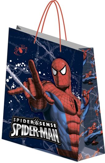 Пакет подарочный бумажный Spiderman 28х34х9 лам Пакет подарочный бумажный Spiderman 28х34х9 лам