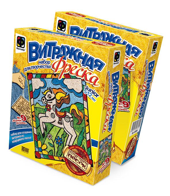 Витражная фреска Конек-Огонек Витражная фреска Конек-Огонек