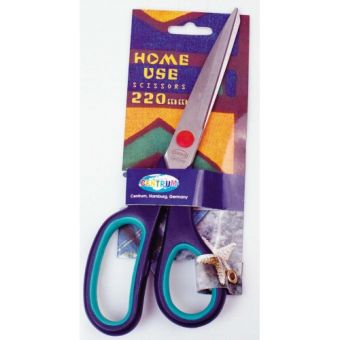 Ножницы "HOME USE" 22см, сталь, пластиковые ручки с каучуковыми вставками. Ножницы "HOME USE" 22см, сталь, пластиковые ручки с каучуковыми вставками.