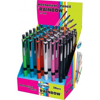 Карандаш механанический RAINBOW 0.5 мм (корпус ассорти) в дисплее Карандаш механанический RAINBOW 0.5 мм (корпус ассорти) в дисплее