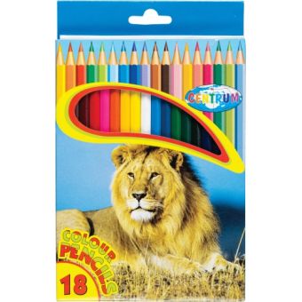 Карандаши цветные 18 цветов "ZOO" шестигранные заточенные в картонной упаковке с вырубкой с европодвесом. Длина 177мм. Карандаши цветные 18 цветов "ZOO" шестигранные заточенные в картонной упаковке с вырубкой с европодвесом. Длина 177мм.