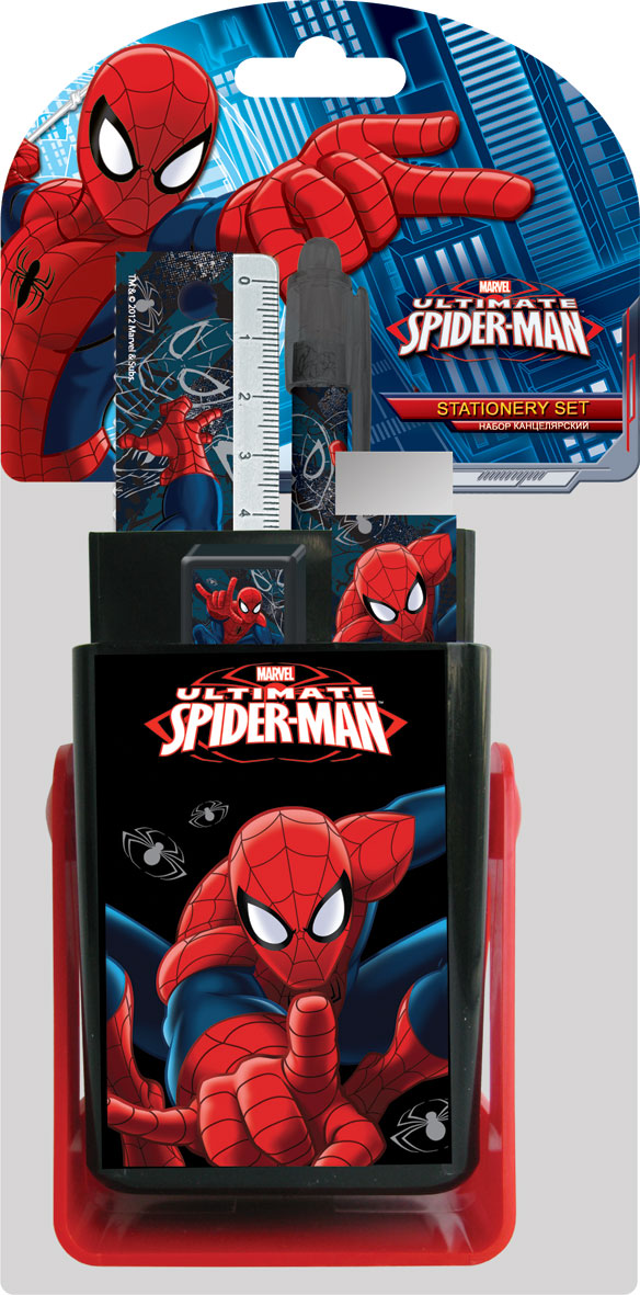 Набор канцелярский в двухстороннем блистере: Spider-man Набор канцелярский в двухстороннем блистере: Spider-man