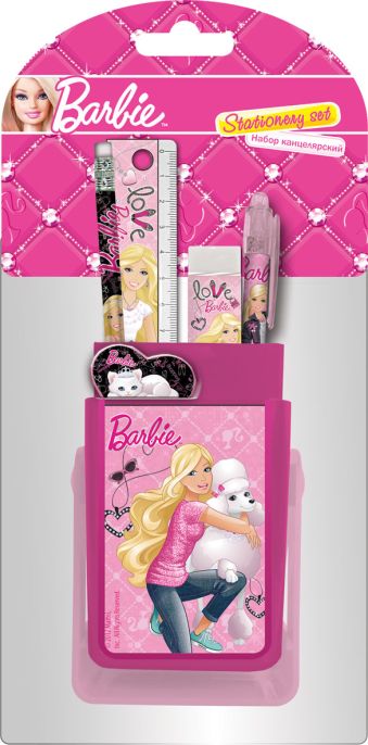 Набор канцелярский в двухстороннем блистере Barbie Набор канцелярский в двухстороннем блистере Barbie