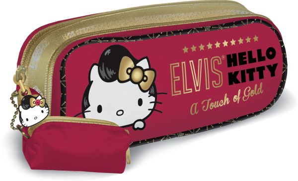 Пенал с двумя отделениями. Размер 8 х 21 х 5 см, упак. 6//48 шт. Hello Kitty Elvis Пенал с двумя отделениями. Размер 8 х 21 х 5 см, упак. 6//48 шт. Hello Kitty Elvis