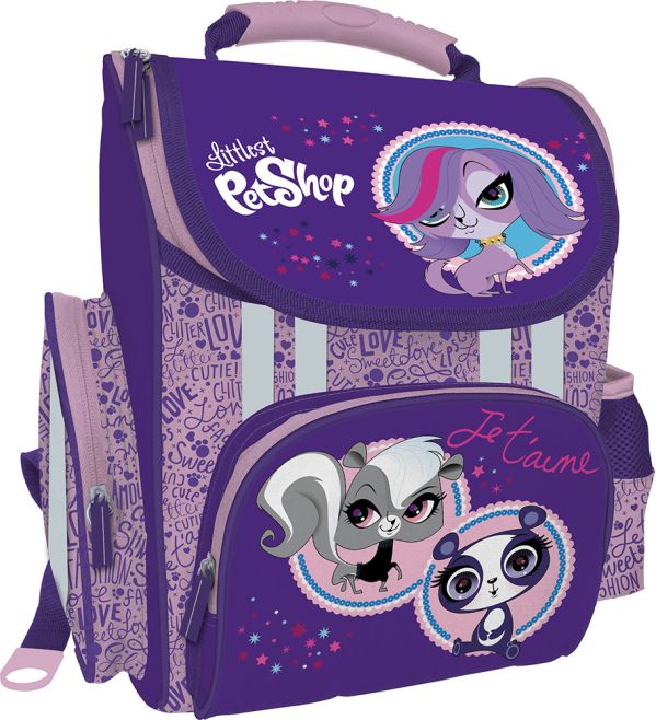 Рюкзак эргономичный, спинка - толстый поролон, Littlest Pet Shop Рюкзак эргономичный, спинка - толстый поролон, Littlest Pet Shop
