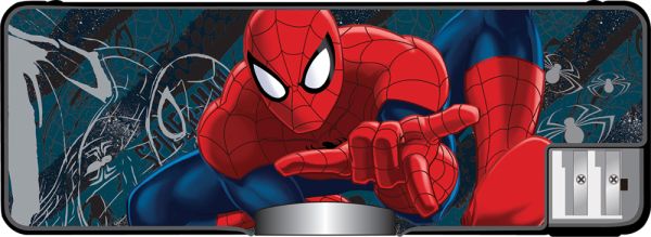 

Пенал жесткий с точилками (пластик, PVC). Размер 8 х 23 х 2,5 см Упак. 6/48 шт. Spider-man Classic