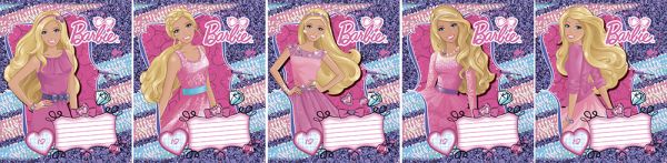 Тетр 12л скр А5 кл B828/5-ЕАС твин УФ, тисн фольг Barbie Тетр 12л скр А5 кл B828/5-ЕАС твин УФ, тисн фольг Barbie