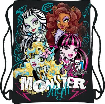 Сумка-рюкзак для обуви Размер 43 х 34 см Упак. 12/24/96 шт. Monster High Сумка-рюкзак для обуви Размер 43 х 34 см Упак. 12/24/96 шт. Monster High