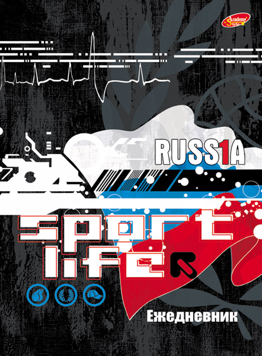 Ежедн А6(105*145) интегр недатированный 136л 6406-VQ глянц лам Sport life Ежедн А6(105*145) интегр недатированный 136л 6406-VQ глянц лам Sport life