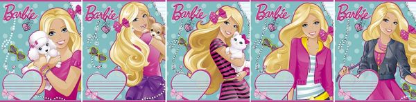 Тетр 12л скр А5 лин карт B723/5-g-EAC полн УФ Barbie Тетр 12л скр А5 лин карт B723/5-g-EAC полн УФ Barbie