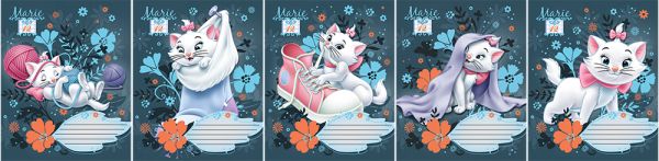 Тетр 12л скр А5 лин карт D3192/5-EAC выб УФ Marie Cat Тетр 12л скр А5 лин карт D3192/5-EAC выб УФ Marie Cat