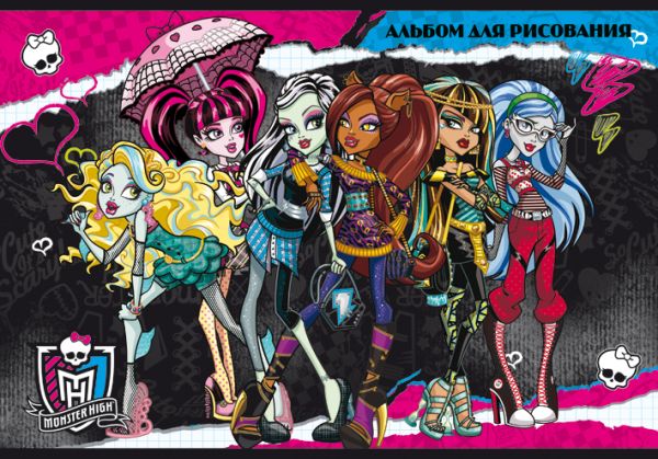 Альб д.рис 20л скр А4 MH9-EAC ВД лак Monster High Альб д.рис 20л скр А4 MH9-EAC ВД лак Monster High
