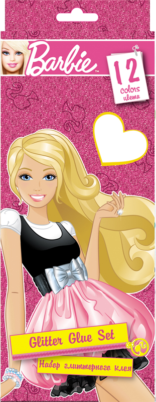 Набор глиттерного клея, 16 шт. Размер 10,5 x 27 x 1,7 см. Упак. 12/48 шт Barbie Набор глиттерного клея, 16 шт. Размер 10,5 x 27 x 1,7 см. Упак. 12/48 шт Barbie