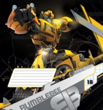 Тетрадь 18л клетка Transformers картонная обложка выб УФ фольга Тетрадь 18л клетка Transformers картонная обложка выб УФ фольга