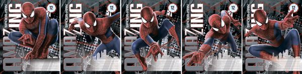 Тетрадь 12л клетка Spider-man картонная обл.УФ лак Тетрадь 12л клетка Spider-man картонная обл.УФ лак