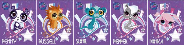 Тетр 12л скр А5 кос лин карт LPS98/5-EAC ВД лак Littlest Pet Shop Тетр 12л скр А5 кос лин карт LPS98/5-EAC ВД лак Littlest Pet Shop