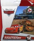 Пластилин Disney "Тачки" 12 цветов, с европодвесом Пластилин Disney "Тачки" 12 цветов, с европодвесом
