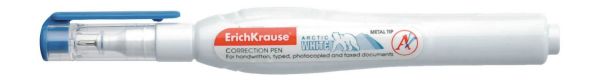 Ручка-корректор ERICH KRAUSE ARCTIC WHITE, 10 мл) Ручка-корректор ERICH KRAUSE ARCTIC WHITE, 10 мл)