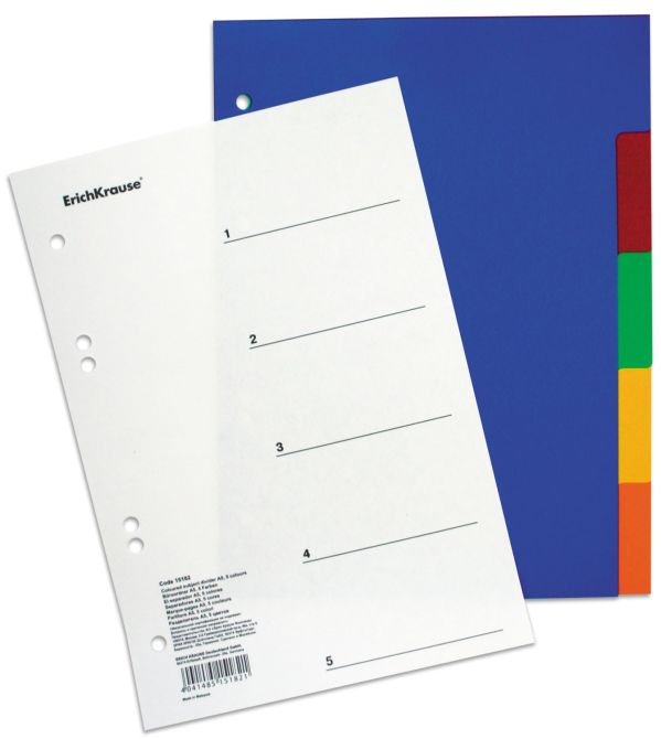 Разделитель цветной (A5) 5 цветов Divider colored) Разделитель цветной (A5) 5 цветов Divider colored)
