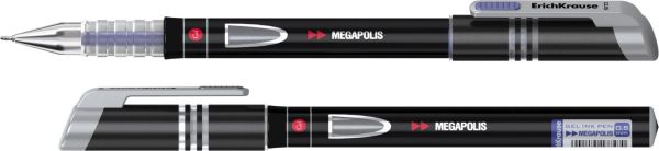Ручка гелевая MEGAPOLIS GEL black tie (Синий) Ручка гелевая MEGAPOLIS GEL black tie (Синий)