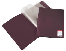 Папка А4 с 20 прозр. карманами STANDARD (Бордовый)