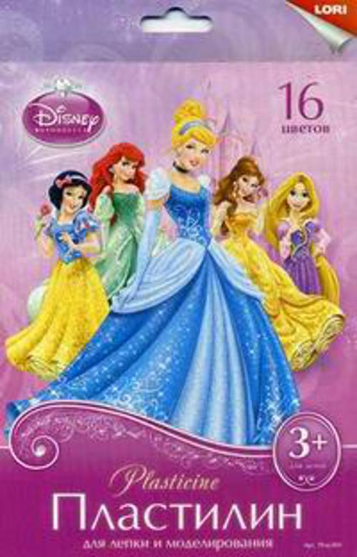 Пластилин Disney "Принцессы" 16 цветов, с европодвесом Пластилин Disney "Принцессы" 16 цветов, с европодвесом