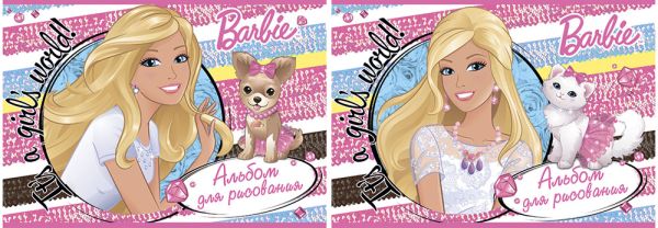 Альб д.рис 20л Клей А4 B801/2-ЕАС твин УФ Barbie Альб д.рис 20л Клей А4 B801/2-ЕАС твин УФ Barbie