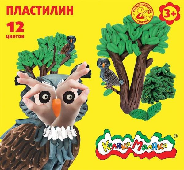 

Пластилин Каляка-Маляка 12 цв. 180 г стек