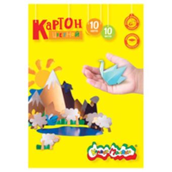 Картон цв. немел. 10 цв. 10 л. Каляка-Маляка Картон цв. немел. 10 цв. 10 л. Каляка-Маляка