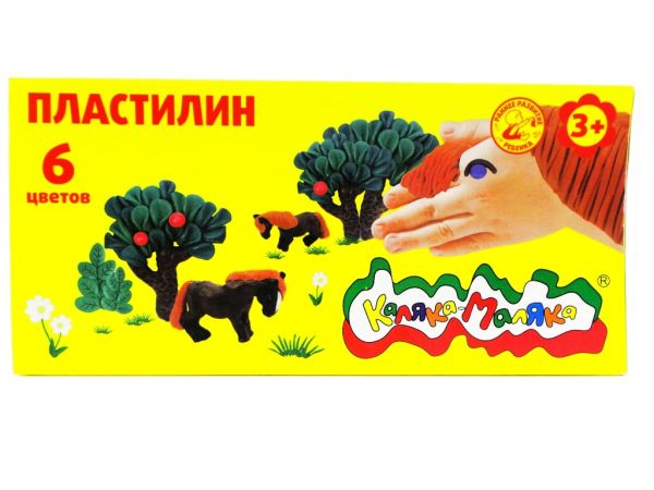 

Пластилин Каляка-Маляка 6 цв. 90 г стек