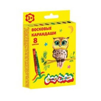 Набор воск. каранд. Каляка-Маляка 8 цв. круглые с заточкой Набор воск. каранд. Каляка-Маляка 8 цв. круглые с заточкой