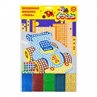Волшебная мозаика "Гонка" А4 Волшебная мозаика "Гонка" А4