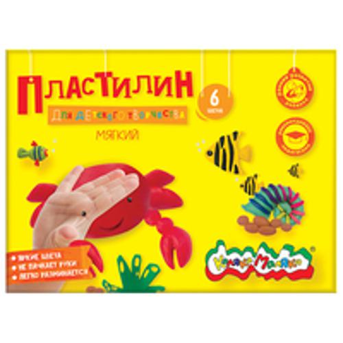 Пластилин Каляка-Маляка для детского творчества 6 цв. 90,00 г стек
