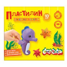 Пластилин Каляка-Маляка для детского творчества 10 цв. 150,00 г стек