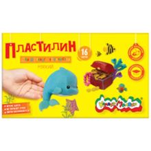 Пластилин Каляка-Маляка для детского творчества 16 цв. 240,00 г стек