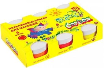 Краски пальчиковые для малышей Каляка-Маляка 60 мл 6 цв. карт.уп. Краски пальчиковые для малышей Каляка-Маляка 60 мл 6 цв. карт.уп.