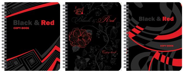 Тетр 96л Wсп А5 кл 6596/3-EAC выб УФ кругл Black&Red Тетр 96л Wсп А5 кл 6596/3-EAC выб УФ кругл Black&Red