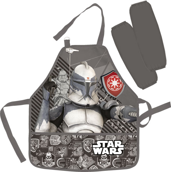 Фартук с нарукавниками 51х44 см (фартук), 11х25 см (нарукавники) Clone Wars Фартук с нарукавниками 51х44 см (фартук), 11х25 см (нарукавники) Clone Wars