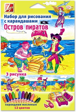 Набор для рисования карандашами "Замок с привидениями" Набор для рисования карандашами "Замок с привидениями"