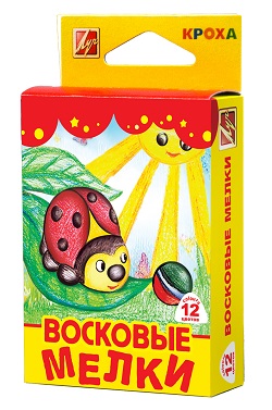 Карандаши воск-масл. КРОХА, 12цв Карандаши воск-масл. КРОХА, 12цв