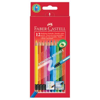 Набор цветн.каранд FABER COLOUR PENCILS ластик 12 цв. трехгранные с заточкой Набор цветн.каранд FABER COLOUR PENCILS ластик 12 цв. трехгранные с заточкой