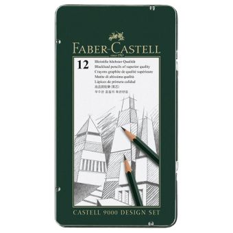 Набор чернографит.каранд. FABER-CASTELL 9000 шестигранные с заточкой, 12 шт./уп. Набор чернографит.каранд. FABER-CASTELL 9000 шестигранные с заточкой, 12 шт./уп.
