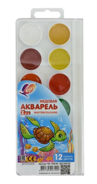 Акварель МИНИ 12 цв. пласт.уп. Акварель МИНИ 12 цв. пласт.уп.