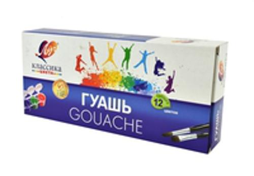 

Гуашь "Классика" 12 цв (20 мл) блок-тара