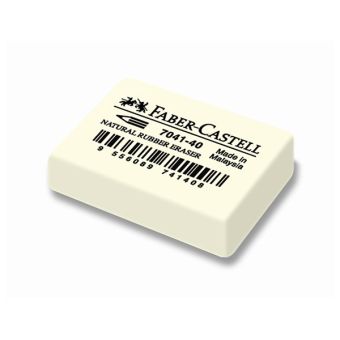 Ластик FABER-CASTELL 7041 36х26х8 мм каучук д/черногр.и цвет.каранд. Ластик FABER-CASTELL 7041 36х26х8 мм каучук д/черногр.и цвет.каранд.