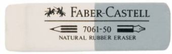 Ластик FABER-CASTELL 7061 50х16х7 мм комбин. белый-сер. каучук д/граф.каранд. Ластик FABER-CASTELL 7061 50х16х7 мм комбин. белый-сер. каучук д/граф.каранд.