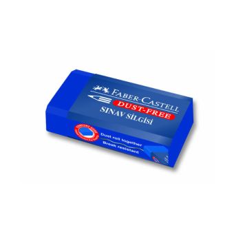 Ластик FABER-CASTELL Dust-Free ПВХ синий д/черногр.каранд. Ластик FABER-CASTELL Dust-Free ПВХ синий д/черногр.каранд.
