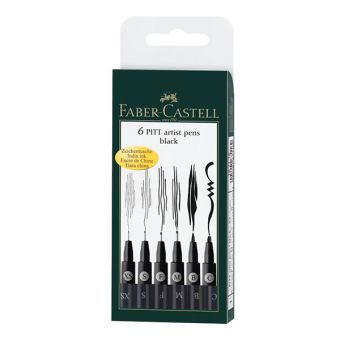 Ручка капиллярная PITT ARTIST PEN,черн,блист,6 шт. Ручка капиллярная PITT ARTIST PEN,черн,блист,6 шт.